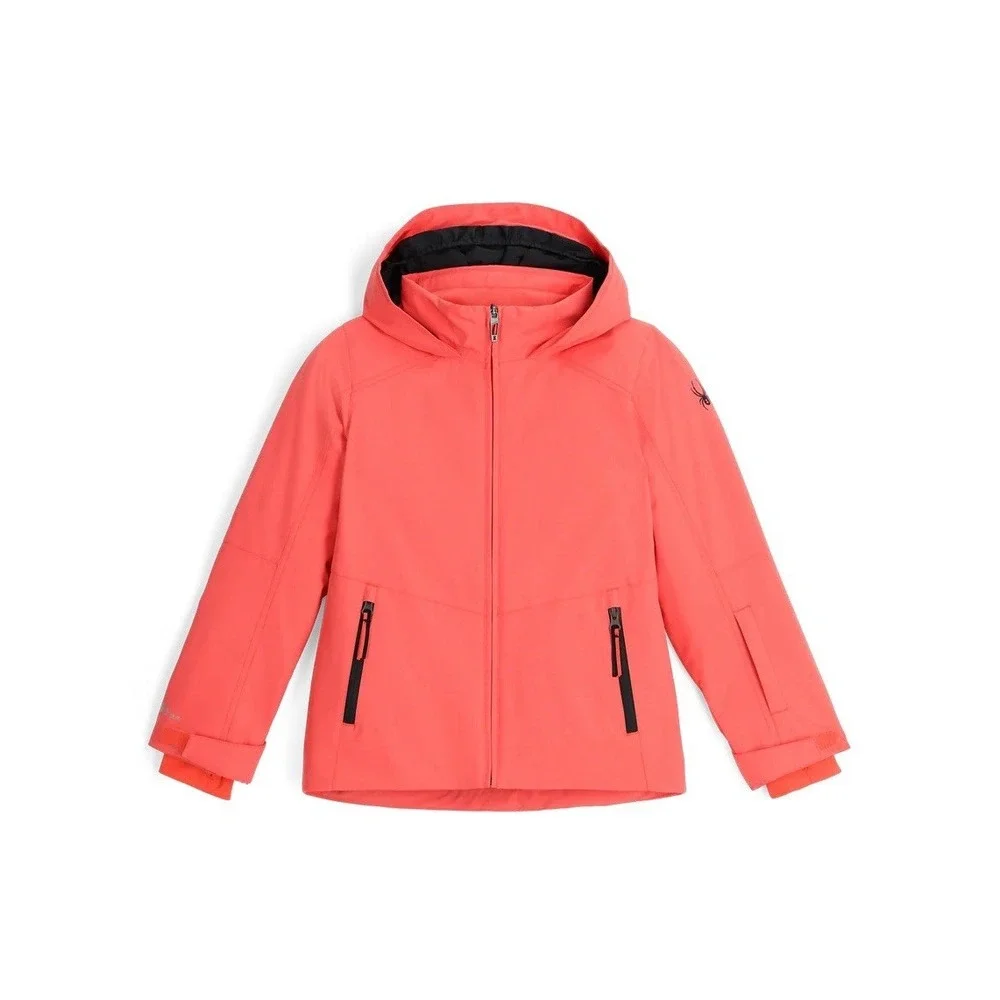 Spyder Girls NEW Conquer Insulated Jacket Ski Snowboard Jacket Size 12 Coral